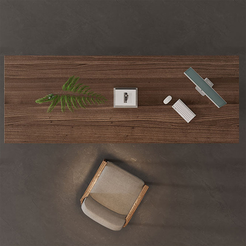 Bureau haut de gamme en bois massif, 29.53"H*78.74"W*35.43"D