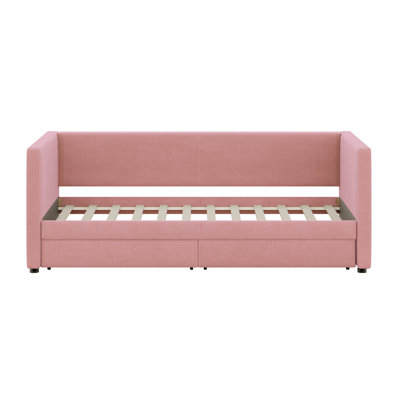 Daybed With Two Drawers And Wood Slat