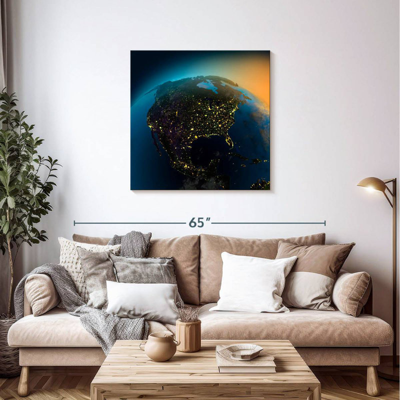 Oberle View Of America, 36" H x 36" W