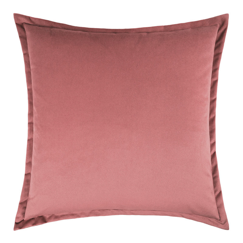 Belvedere Flange Reversible Throw Pillow, Orchid, Square 20"