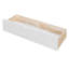 Lit simple en bois sur lit double avec garde-robe et tiroirs