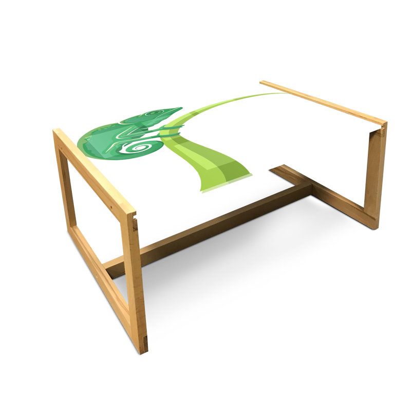 Table basse avec reptile East Urban Home, H 15,75 po x L 35,83 po x l 24,4 po