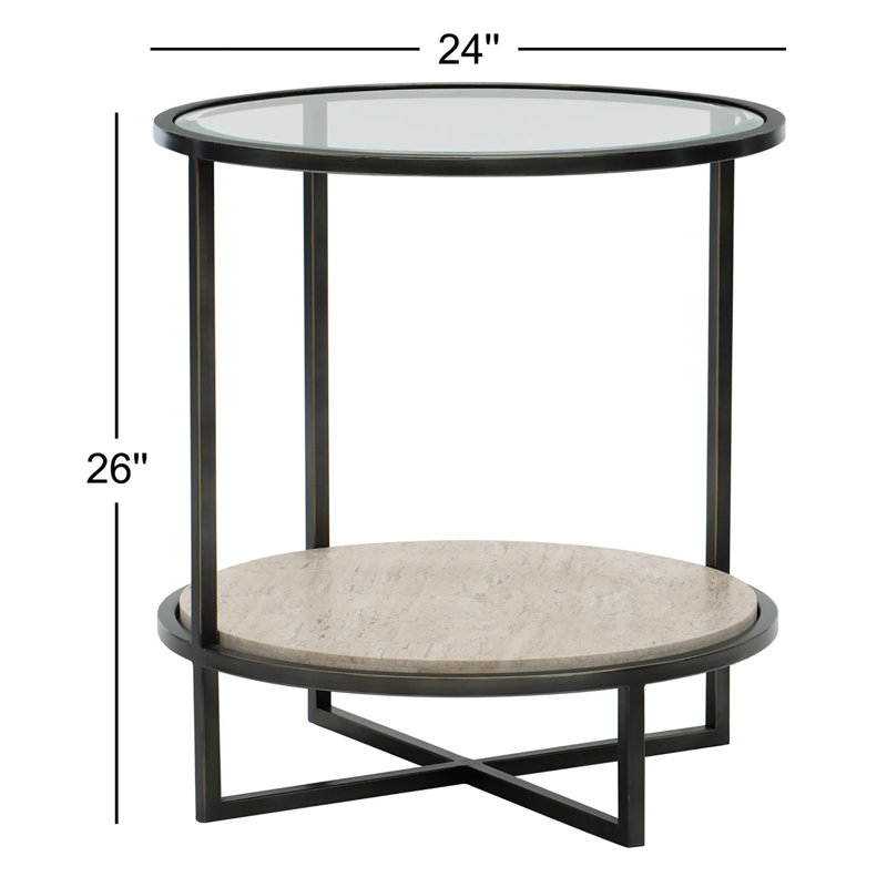 Harlow Glass End Table