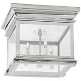 Chapman & Myers Club Small Square Flush Mount