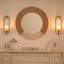 Appliques murales bougie dorées: ensemble de bougeoirs muraux décoratifs modernes