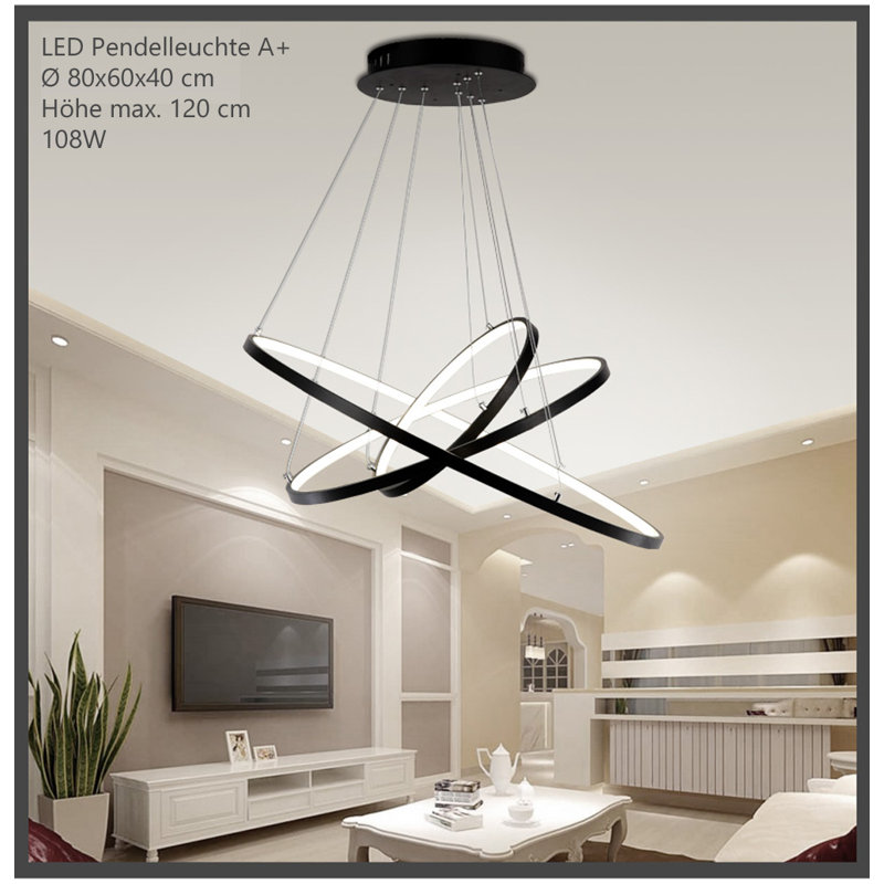 Geometric LED Pendant Light 1-light Manriquez