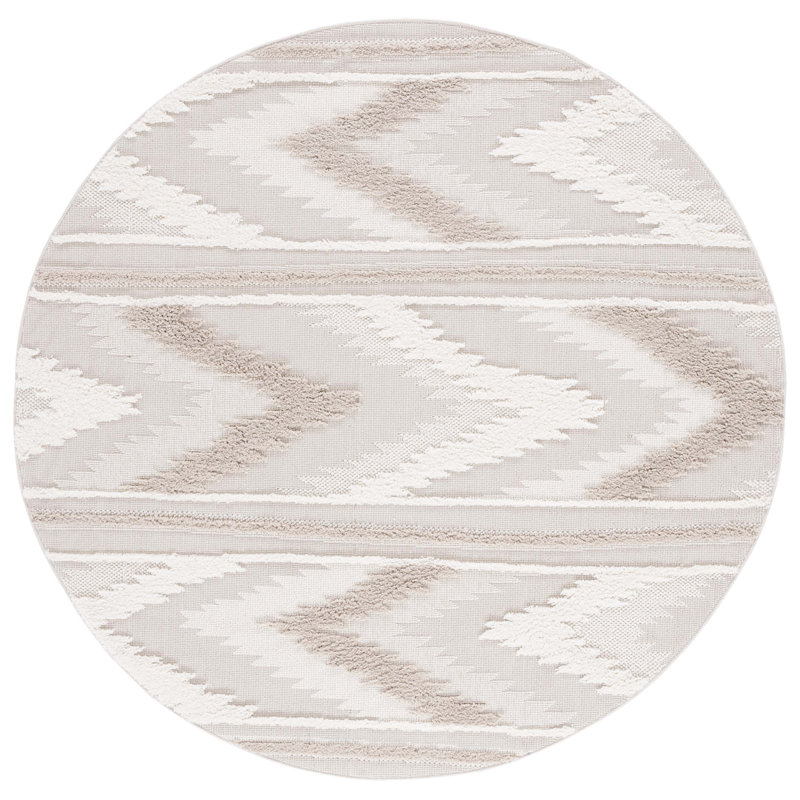 Trends Performance Chevron Rug, Round 6'7"