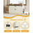 Cat Litter Box Enclosure, Hidden Litter Box Furniture with Removable Dividers, Reversible Entrance Left or Right Side,Cat House-552958966-570226904