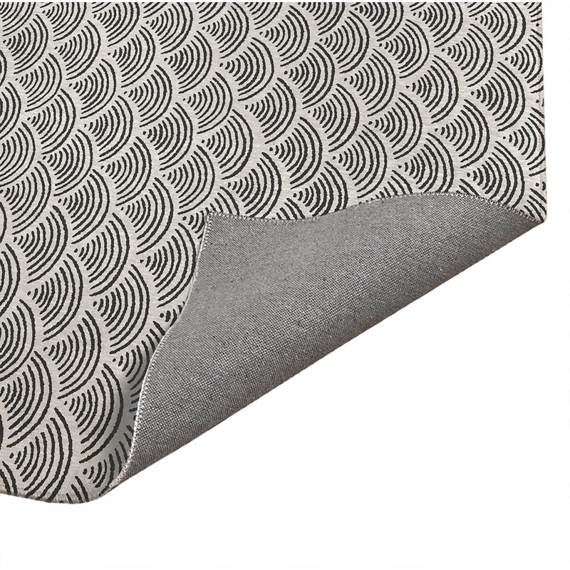 Rolling Waves Non-Slip Outdoor Rug, Rectangle 3' x 5'