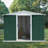 6Ftx4ft Roof Green Outdoor Tool Storage House Garden Shed With Aluminum Alloy Frame And Sliding Door-113717665-123029411