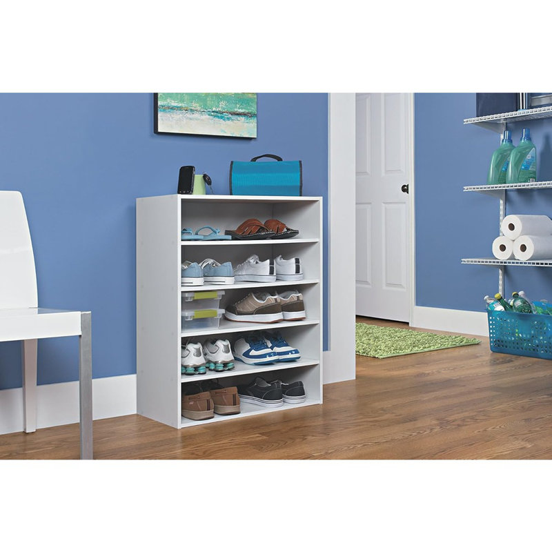 Stackable 5-Shelf Organizer, White