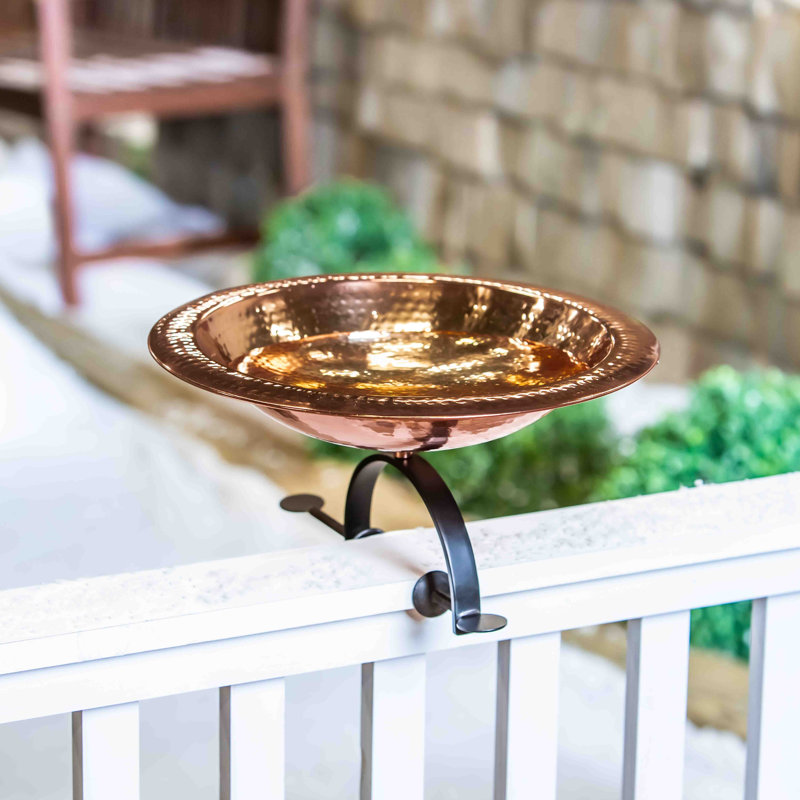 Metal Single Tier Birdbath