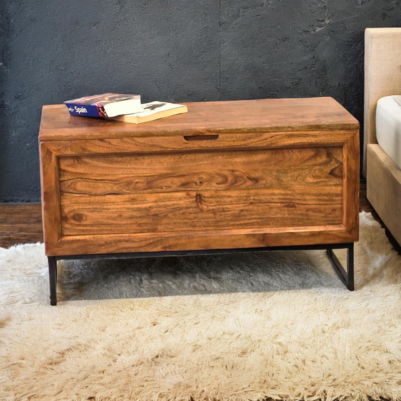 Solid Wood Lift Top Coffee Table with Storage