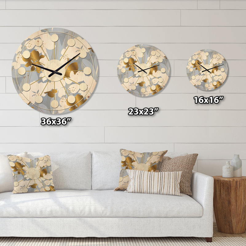 Horloge murale Orchid Blossom, Moyenne