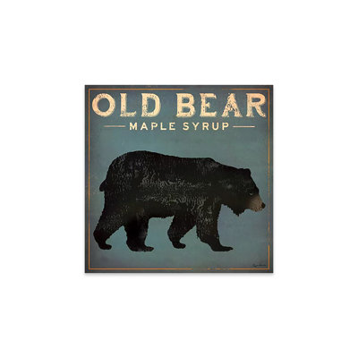 «Old Bear», reproduction de sirop d'érable sur verre acrylique
