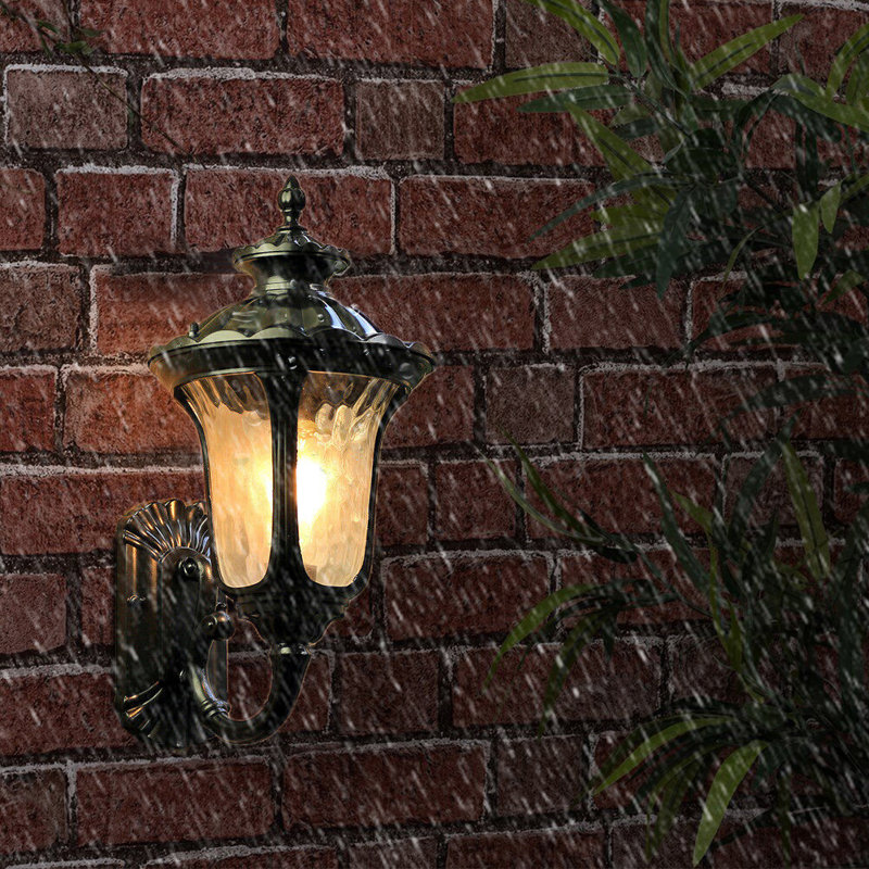 Matte Black 38cm H Outdoor Wall Lantern