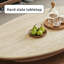 Table basse rétro avec rangement ovale-129911451