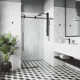 Elan E-Class 44-48" W x 76" H Sliding Frameless Shower Door with 3/8" Clear Glass