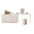55.1'' Modern L-Shaped Makeup Vanities, Bedroom Dresser with 3 Drawers, 2 Caninets, Not Assembled Need