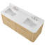 Meuble-lavabo mural double en chêne scandinave de 60 po Francesca-134547458-134547463