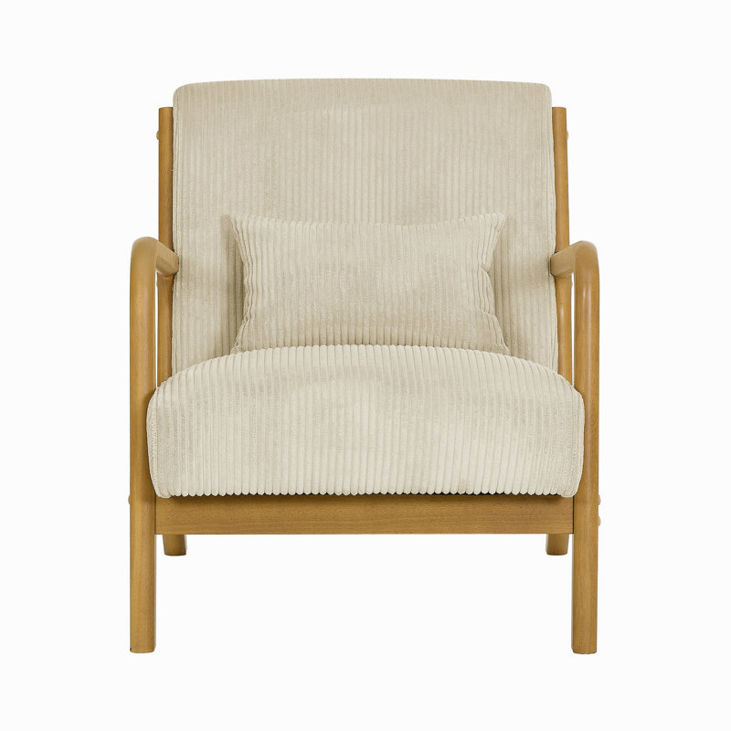 Chaise longue en bois, Beige
