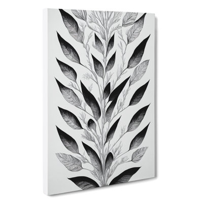 Leaves Pattern No.4 - Wrapped Canvas Print