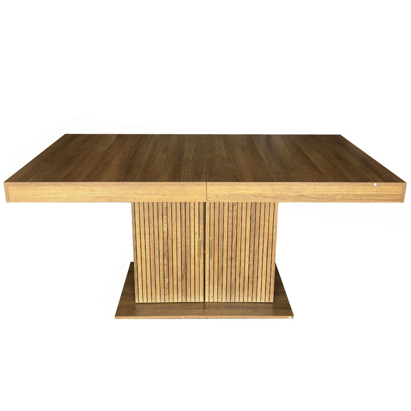 Table de salle à manger extensible avec rangement Table de salle à manger moderne et minimaliste pour 6 à 10 personnes