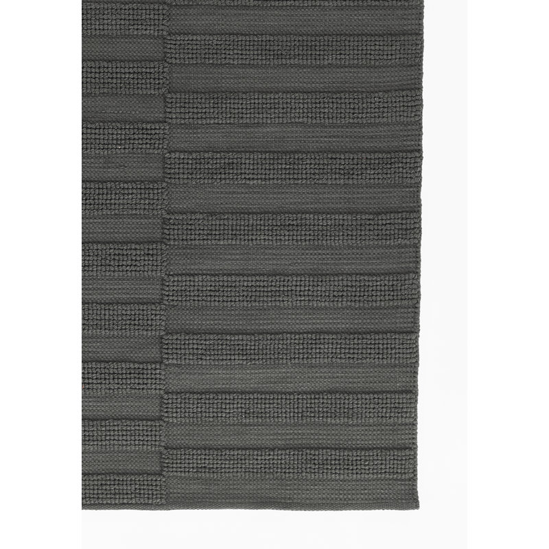 Tapis intérieur / extérieur tissé à la main géométrique Vishaal 6 pi x 9 pi P.E.T, Marine, 6 pi x 9 pi