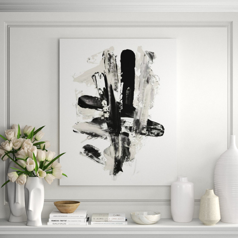 Art Of Brushstrokes I Print by Guseul Park, Glass Coat, 45" H x 36" W