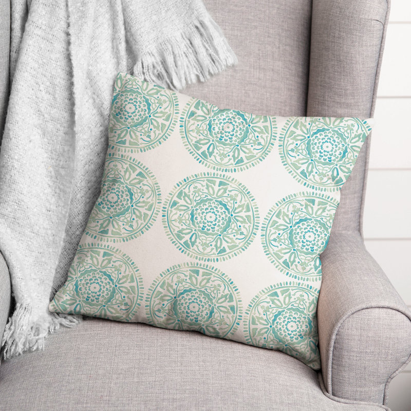Housse et insert de coussin extérieur d'extérieur, Bleu sarcelle