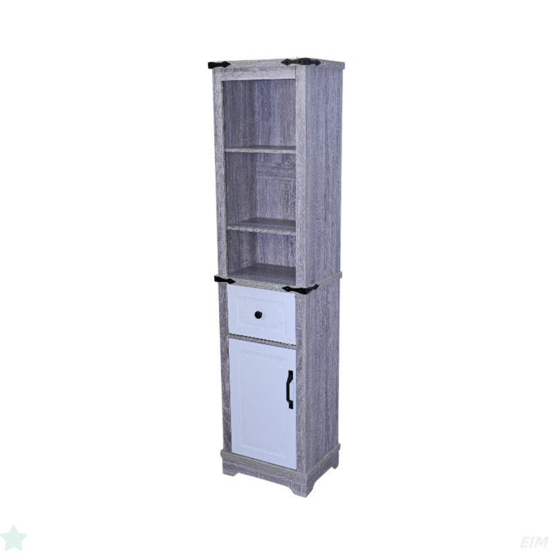 Narrow Cabinet,Bathroom Storage Cabinet, Farmhouse Storage Cabinet With Adjustable Shelves & Storage Drawer, Tall Linen Tower For Bathroom, Living Room