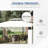 Patio Gazebo, Double Roof Outdoor Gazebo Canopy Shelter With Screen Decorate Corner Frame(Canopy)-112604568