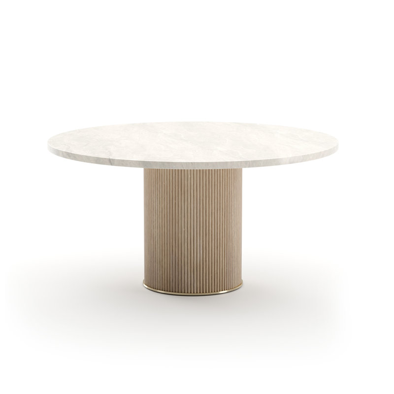 Caracole Round Stone Dining Table
