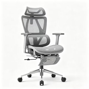 Chaise de bureau ergonomique SIHOO M18, chaise de bureau en maille à dossier haut avec appui-tête réglable et soutien lombaire, chaise d'ordinateur d'une capacité de 330 lb avec accoudoirs et coussin large, verrouillage verrouillable, pour bureau à d