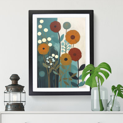 Modern Flowers Mid Century Vol.6 - Picture Frame Print