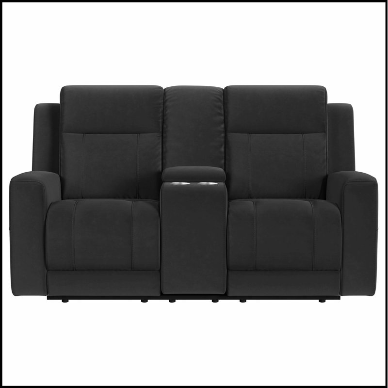 Causeuse inclinable Slater Plush, Gris anthracite