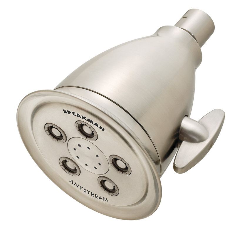 Hotel Multi Function Fixed Shower Head, Brushed Nickel