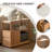 Simple Solid Wood Movable Side Table
