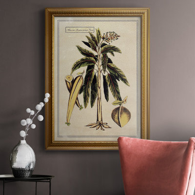 Toile encadrée Crackled Paradise Palm II - prête à être accrochée
