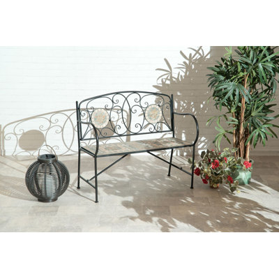 Turin Metal Outdoor Bench