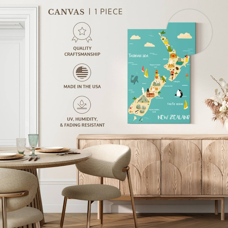 Carte pour enfants Keiri, Nouvelle-Zélande, H 39 po x l 26 po