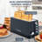 4-Slice Extra Wide Long Slot Toaster with Warming Rack, 6 Browning Settings, and Multiple Functions for Perfect Toasting