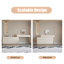 Coiffeuse avec miroir lumineux, 8 tiroirs, 1 chaise