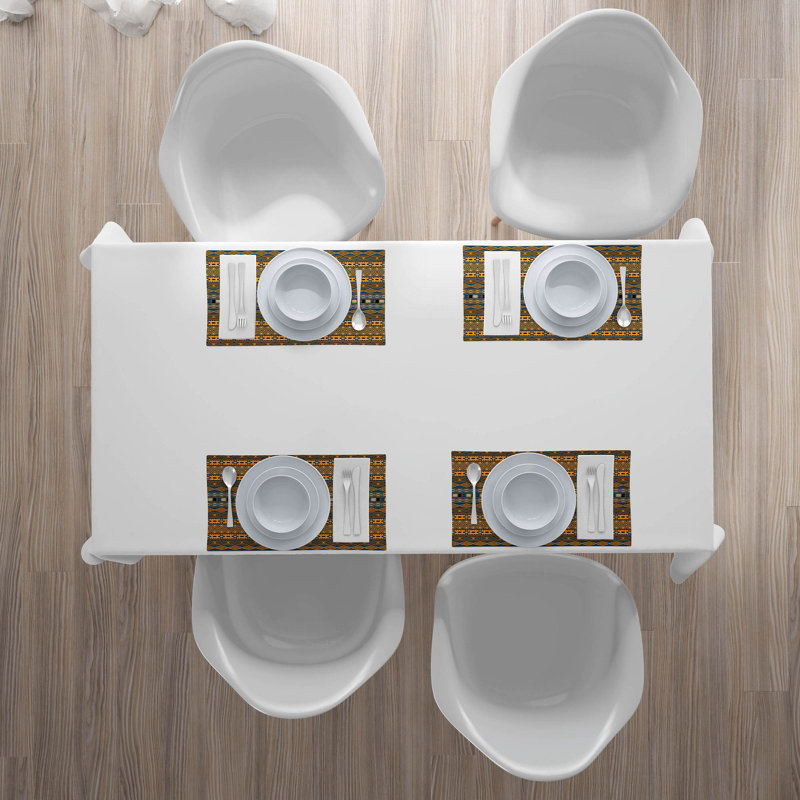 Polyester Geometric Rectangle Placemat