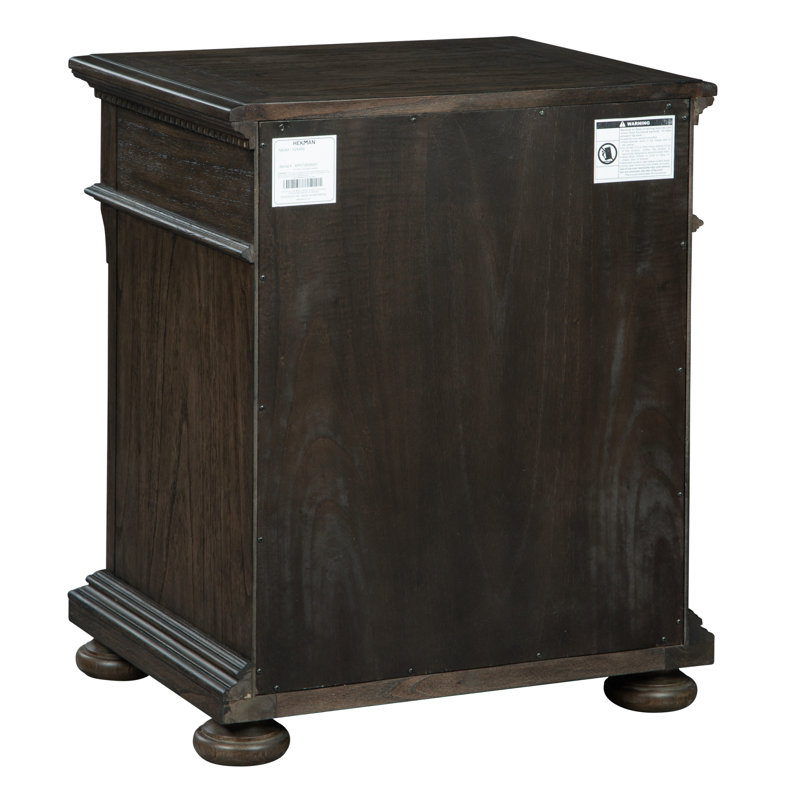 Traditional Brown 2-Drawer Legal Size File Cabinet