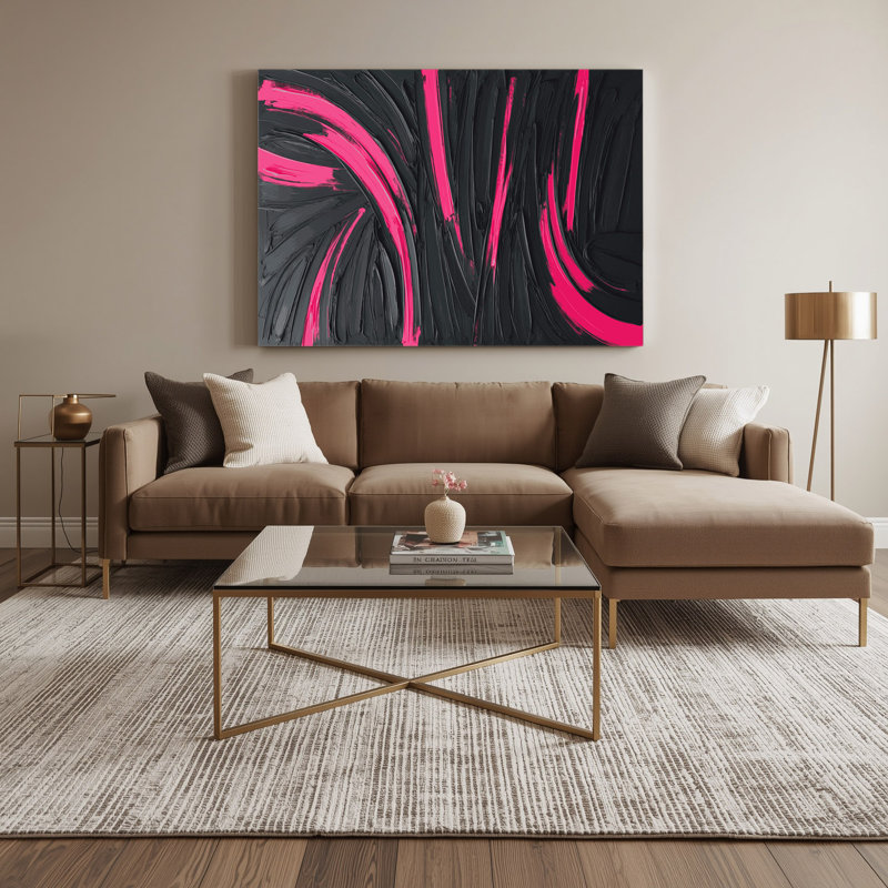 «Neo Expressionism 67», art mural sur toile noire, H 11 po x l 14 po
