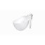 Baignoire de trempage autoportante en acrylique avec robinet 60 po. X 32 po. Rebecca-97502839