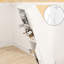 Armoire de rangement haute pour salle de bain avec tiroir - 2 portes, 1 tiroir blanc, preuve