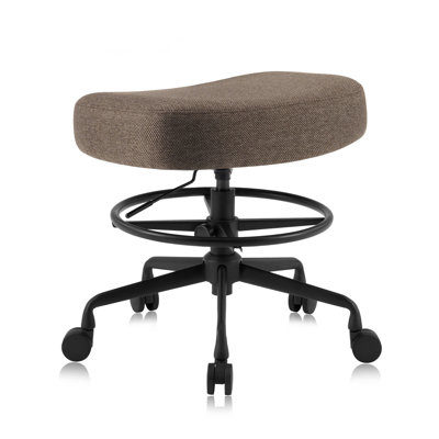 Pneumatic Swivel Rolling Saddle Stool 504 KALEA with Adjustable Foot Ring for Clinic SPA Tattoo and Home