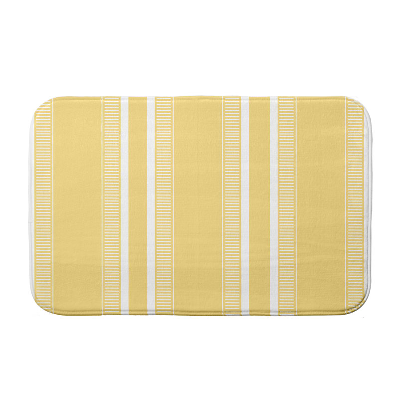 Tapis de bain Josephine, l 34 po x L 21 po, Jaune